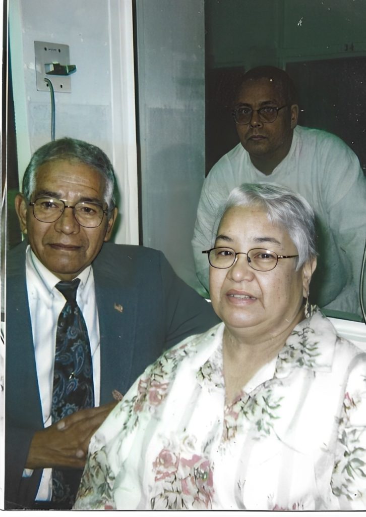 Charles's brother Johnny and their mother Lily, and father Carter. Taken October 2, 2004.